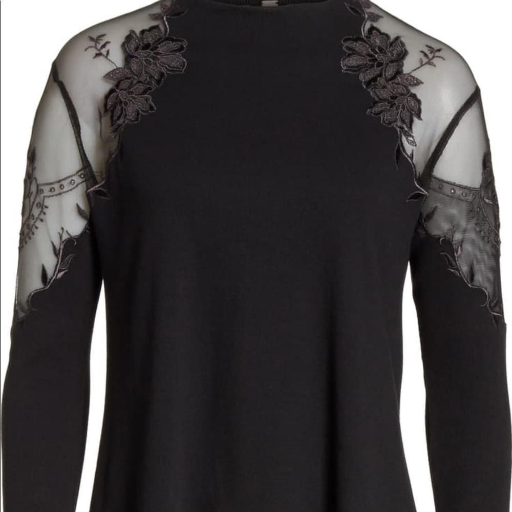 Free People lace inset top